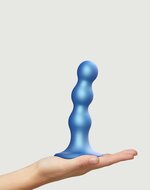 Strap-On-Me Dildo Plug Balls - metallic blauw - maat M