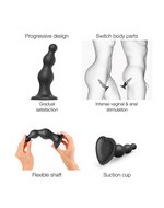 Strap-On-Me Dildo Plug Beads - zwart - maat XXL