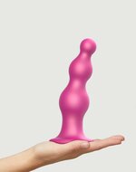 Strap-On-Me - Dildo Plug Beads - metallic roze - maat XXL