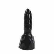 Dark Crystal - Dildo Met Extra Zware Voet 20 x 7 cm - Zwart