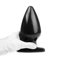 I Love Butt - Dikke Buttplug - L - Zwart