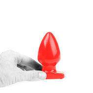 I Love Butt - Bolvormige Buttplug - S - rood