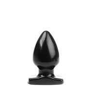I Love Butt - Bolvormige Buttplug - M - Zwart