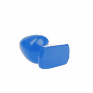 I Love Butt - Bolvormige Buttplug - M - blauw