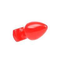 I Love Butt - Bolvormige Buttplug - M - rood