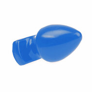 I Love Butt - Bolvormige Buttplug - L - blauw
