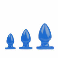 I Love Butt - Bolvormige Buttplug - S - blauw