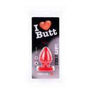 I Love Butt - Bolvormige Buttplug - S - rood