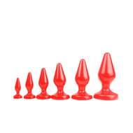 I Love Butt - Klassieke Buttplug - M - rood
