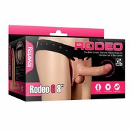 Lovetoy - Rodeo Strap On Dildo Pegging Harnas Met ruimte Voor Balzak Rodeo G8 - Lichte Huidskleur
