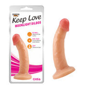 Dildo met zuignap Moonlight 18,5 cm - lichte huidskleur