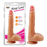 Dildo met zuignap Mr. Right 25 cm - lichte huidskleur