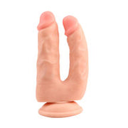 Dildo's met zuignap voor dubbele penetratie Bromeo - lichte huidskleur