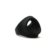 Sport Fucker Freeballer Cockring en Ballstretcher van vloeibare siliconen - Zwart