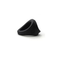Sport Fucker Freeballer Cockring en Ballstretcher van vloeibare siliconen - Zwart