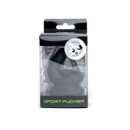 Sport Fucker Switch Hitter Rekbare Cockring en Ballstretcher - zwart
