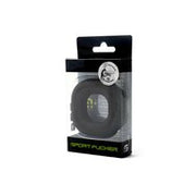 Sport Fucker Liquid Siliconen Big Boner Elastische Cockring - Zwart