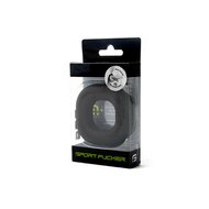 Sport Fucker Liquid Siliconen Big Boner Elastische Cockring - Zwart