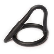 Sport Fucker Siliconen Cockring met Penisplug - Zwart