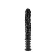 Dinoo - Extreme XXL Dildo Met Handvat - Damocles - 42,5 x 4,5 cm - Zwart