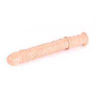 Dinoo - Extreme XXL Dildo Met Handvat - Damocles - 42,5 x 4,5 cm - Lichte Huidskleur