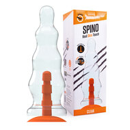 Dinoo - Primal Desires - Extra Grote Dildo met Zuignap Spino - Transparant