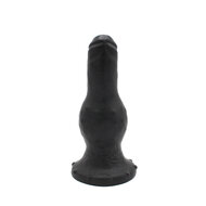 Dinoo - XXL Anaal Dildo Met bolvormige verdikking Van TPE - Zwart