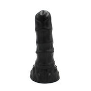 Dinoo - XXL Anaal Dildo Met Ribbels - TPE - Zwart