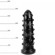 Dinoo - Dildo HUNG - Jaws 29,5 x 6 cm - Zwart