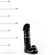 Dinoo - Dildo - Raptor - 20,5 x 6,5 cm - Zwart