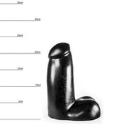 Dinoo - Dildo Karonga - 23,5 x 9,5 cm - Zwart