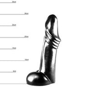 Dinoo - Dildo - Agili - 30 x 8 cm - Zwart