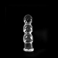 Dinoo - Geribbelde XXL Buttplug Gaston 27,5 x 8 cm - Transparant
