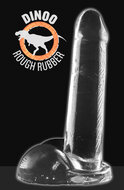 Dinoo - Dildo - Diceratops - 29 x 6 cm - Transparant