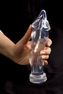 Dinoo - Dildo - Liaxiornis - 22 x 5,8 cm - Transparant