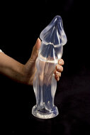 Dinoo - Dildo - Paralitian - 30 x 8 cm - Transparant