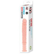 Dinoo - Extreme XXL Dildo Met Handvat - Damocles - 42,5 x 4,5 cm - Lichte Huidskleur
