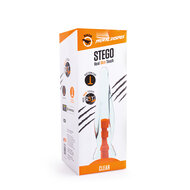 Dinoo - Primal Desires - Extra Grote Dildo met Zuignap Stego 33 x 8 cm - Transparant