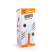Dinoo - Primal Desires - Extra Grote Dildo met Zuignap Bronto 31 x 7,5 cm - transparant