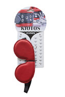 Kiotos - Leren Oogmasker Gevoerd - Rood
