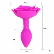 Kiotos - Roze Roos - Siliconen Anaal Plug