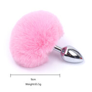 Kiotos - Buttplug Konijnenstaartje - Roze