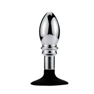 Kiotos - Buttplug Aluminium Met bal En ribbels En Zuignap
