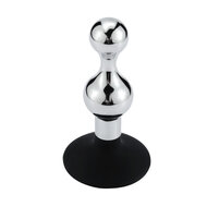 Kiotos - Buttplug Aluminium In zandloper-vorm Met Zuignap