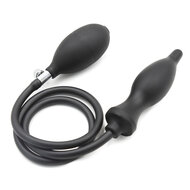 Kiotos - Opblaasbare Anaal Plug - Zwart