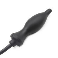 Kiotos - Opblaasbare Anaal Plug - Zwart