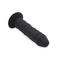 Kiotos - Grote Siliconen Dildo 18 x 4.5 cm Met Zuignap & geschikt Voor strap-ons - Zwart