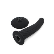 Kiotos - Siliconen Dildo Nr. 2 Met Zuignap & geschikt Voor strap-ons - Zwart