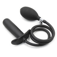 Kiotos - Opblaasbare Dildo Glad - Zwart