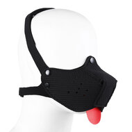 Kiotos - Neopreen Puppy Dog Gag - Mondmasker - Zwart